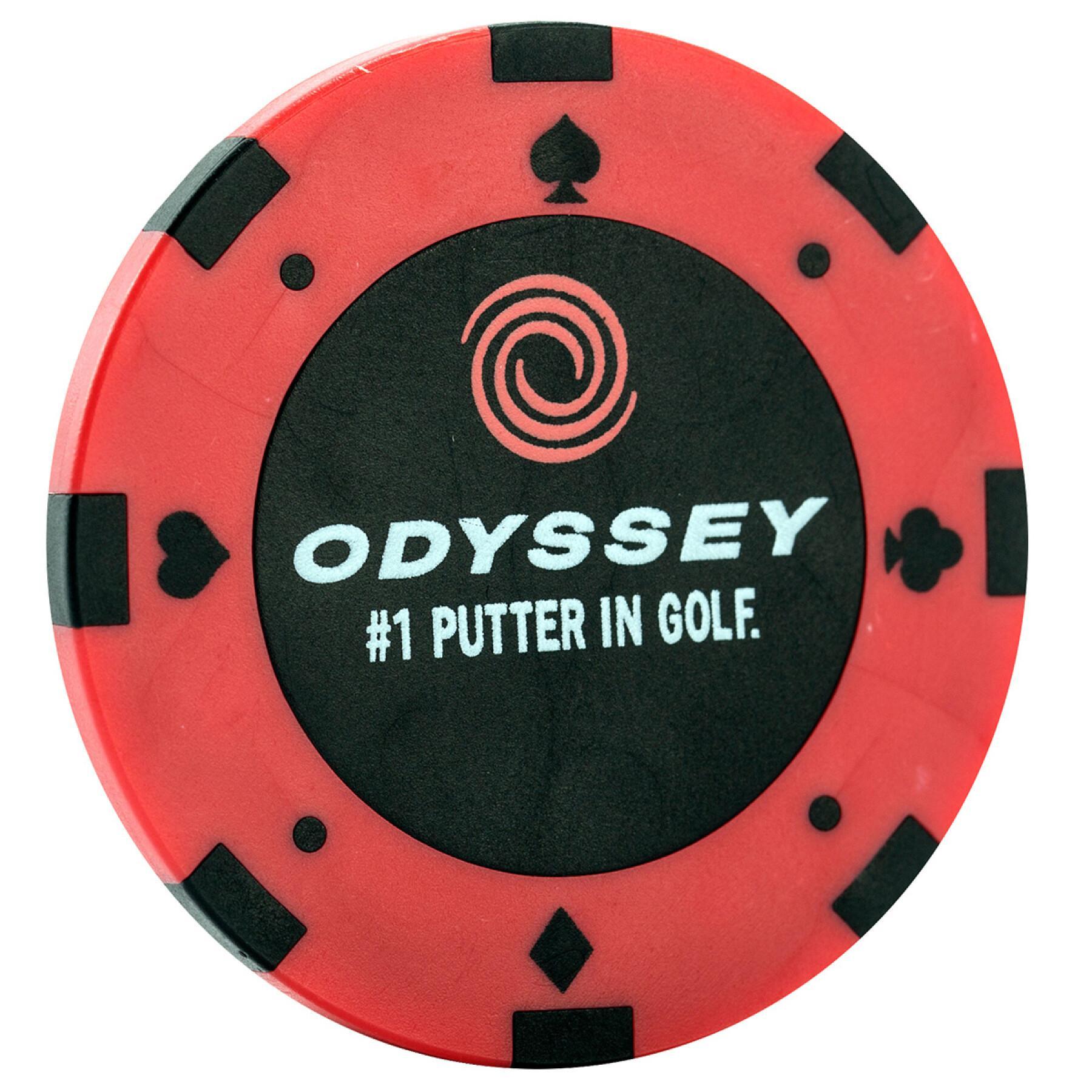 Markörer för golfbollar Callaway odyssey poker chip