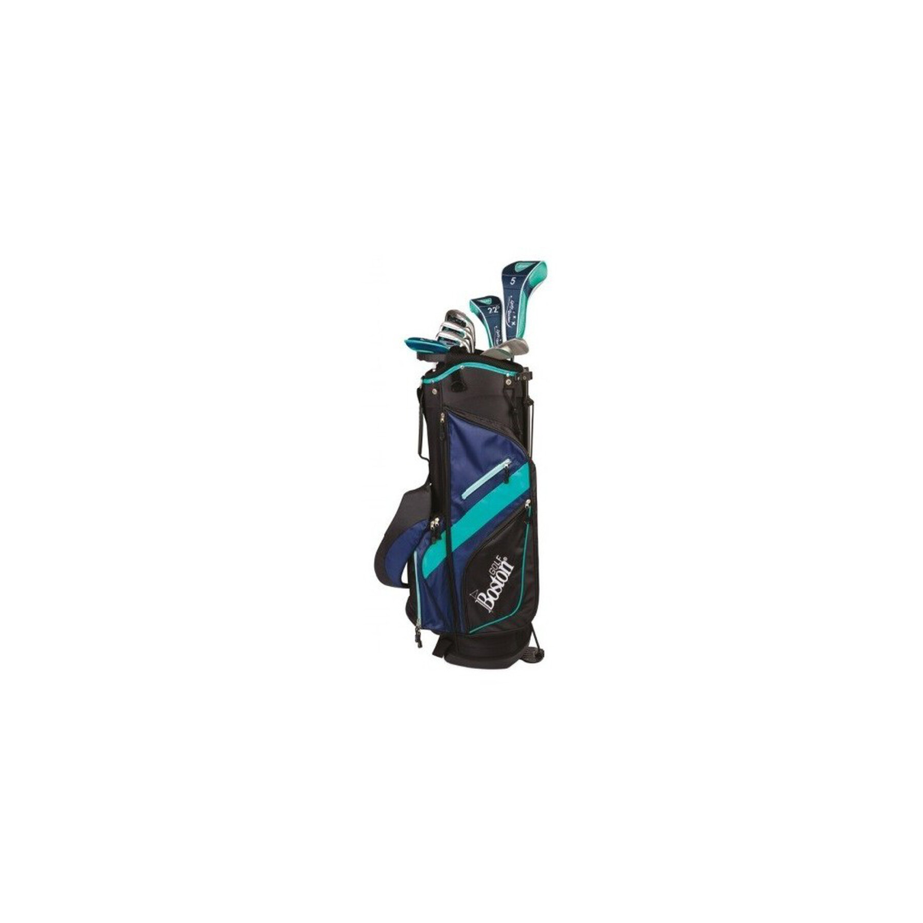 Kit (väska + 11 klubbor) högerhänt kvinna Boston Golf canberra 8.5" 1/2 série