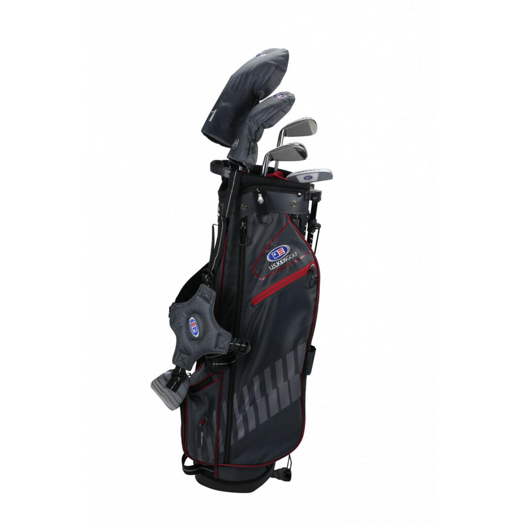 Kit (väska + 5 klubbor) vänsterhänt pojke U.S Kids Golf ultralight us60 2020
