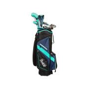 Kit (väska + 11 klubbor) vänsterhänt kvinna Boston Golf pack complet 9"