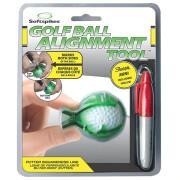 Golfboll Softspikes alignment tool