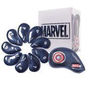 Uppsättning med 9 överdrag för järnklubbor Volvik Marvel Captain America