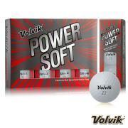 Förpackning med 12 golfbollar Volvik Power Soft